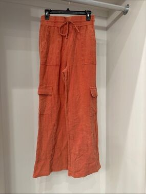 Pink Lily small rust gauze pants. Great for beach ware.  Great condition.